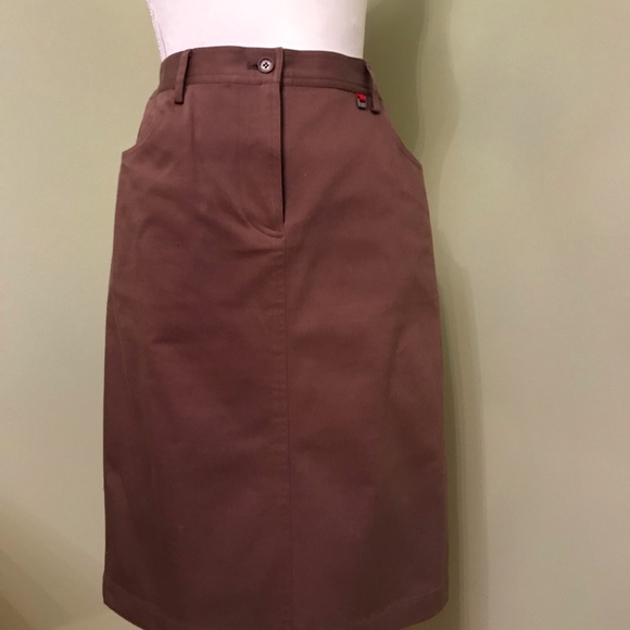 🍎Anne Klein Women’s Stretchy Cotton Pockets Skirt, 12 - Picture 1 of 6
